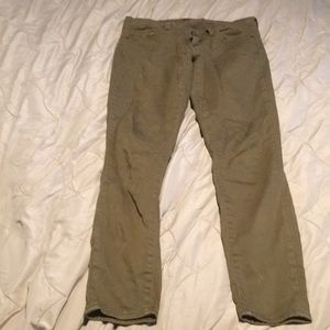 Lucky brand olive green Charlie Super Skinny jeans